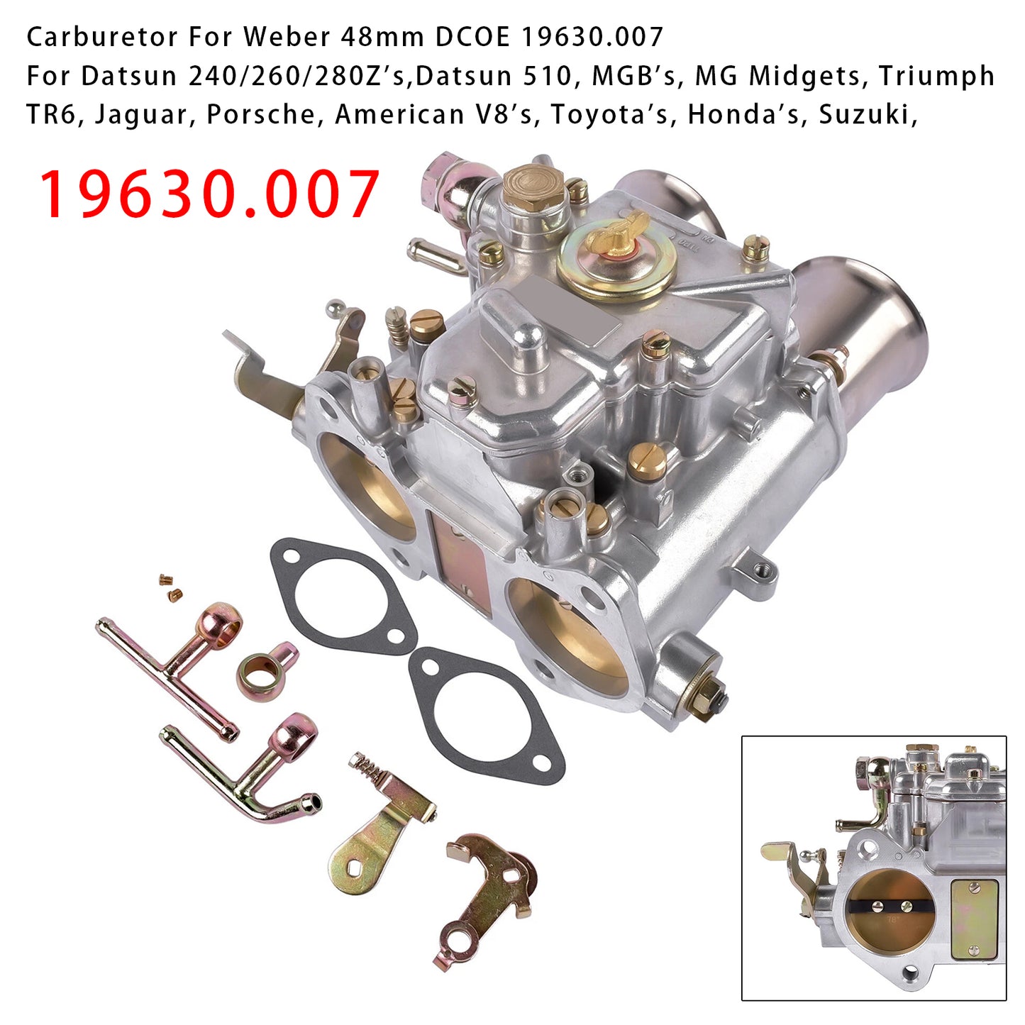 Weber 48mm DCOE 19630.007 Carburetor