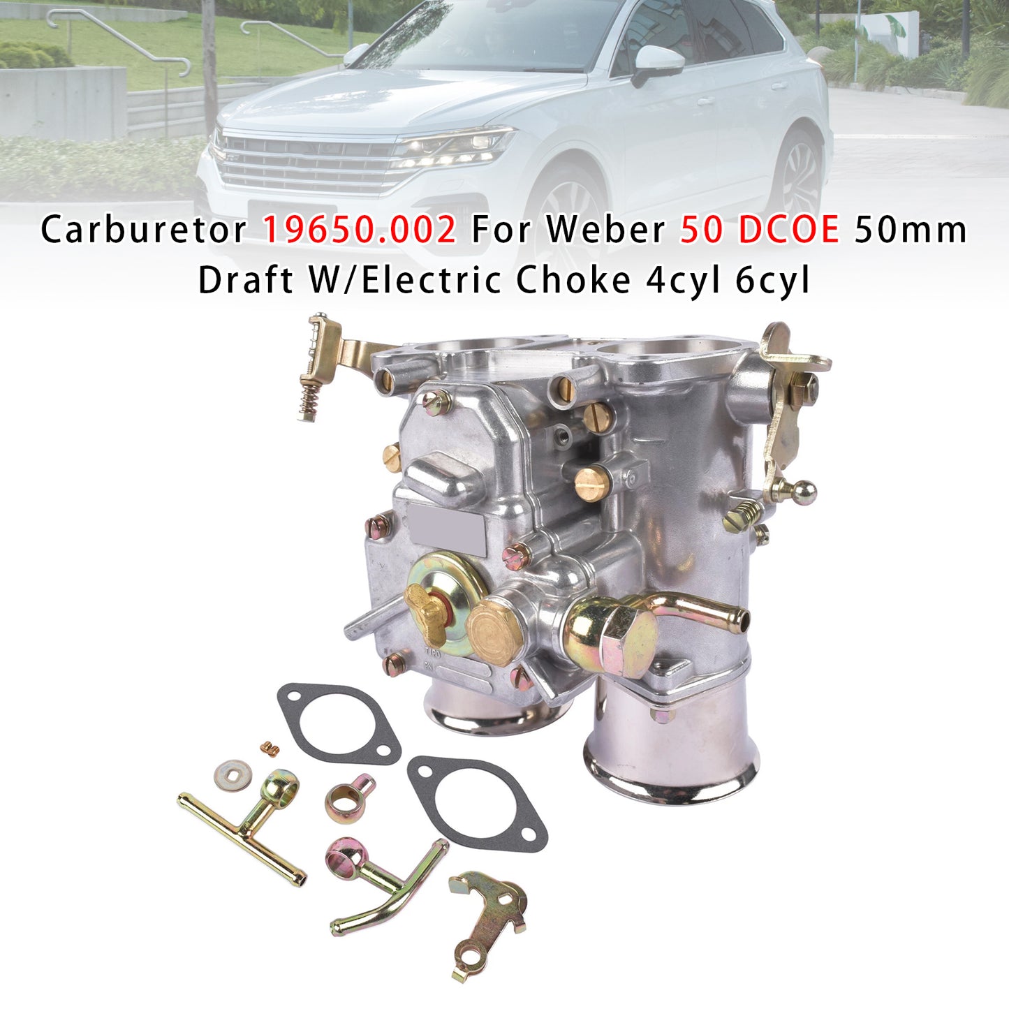 Weber 50 DCOE 50mm twin choke 4 cyl 6 cyl VW V8 engines 19650.002 Carburetor