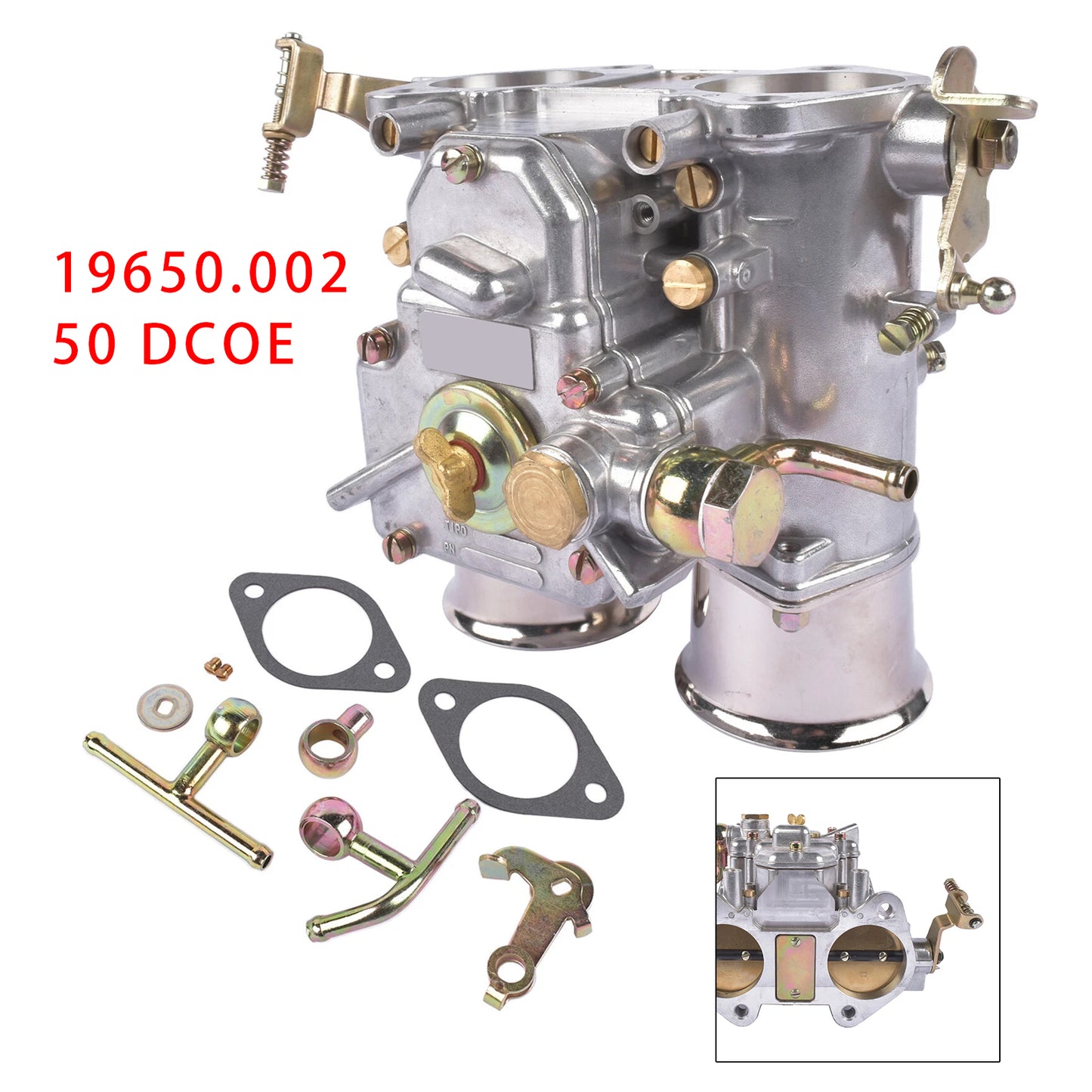 Weber 50 DCOE 50mm twin choke 4 cyl 6 cyl VW V8 engines 19650.002 Carburetor