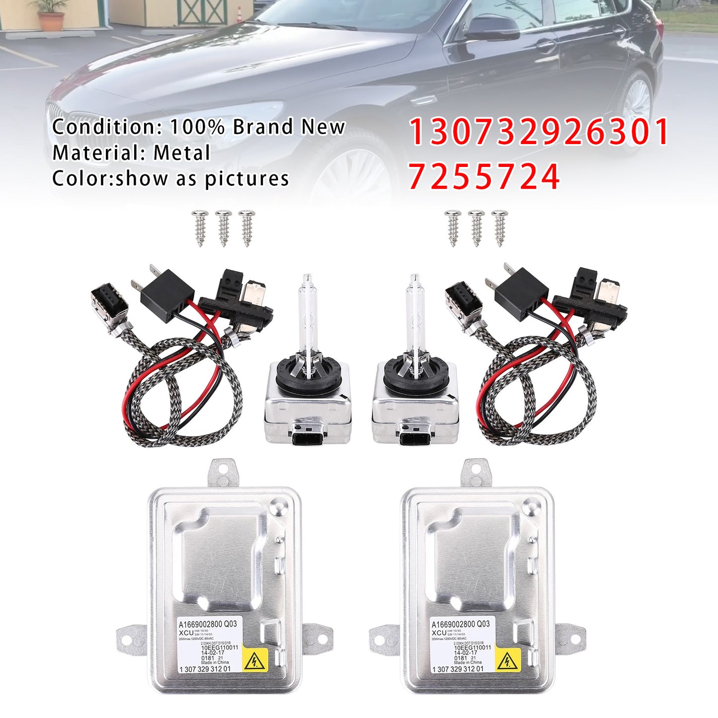 2013-2014 Mercedes-Benz SL63 AMG 130732931715 Xenon HID Headlight Ballast Control Module