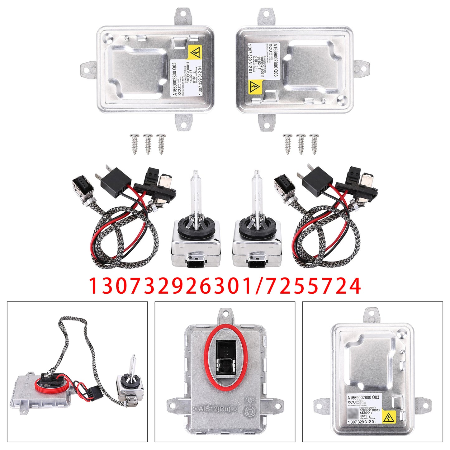 2013-2014 Mercedes-Benz SL63 AMG 130732931715 Xenon HID Headlight Ballast Control Module