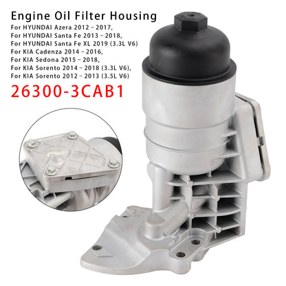 2013-2018 HYUNDAI Santa Fe 26300-3CAB1 Aluminum Engine Oil Filter Housing