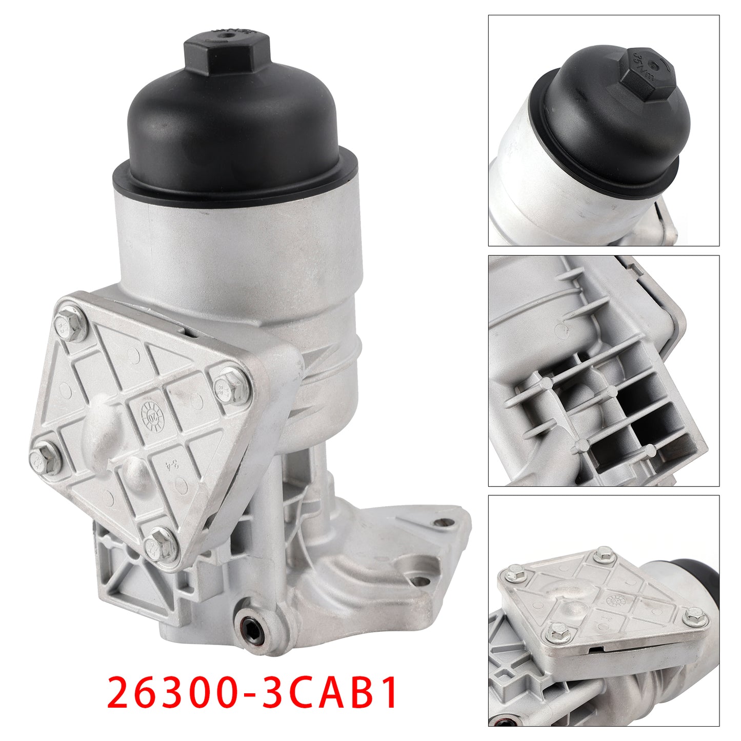 2014-2016 KIA Cadenza 26300-3CAB1 Aluminum Engine Oil Filter Housing