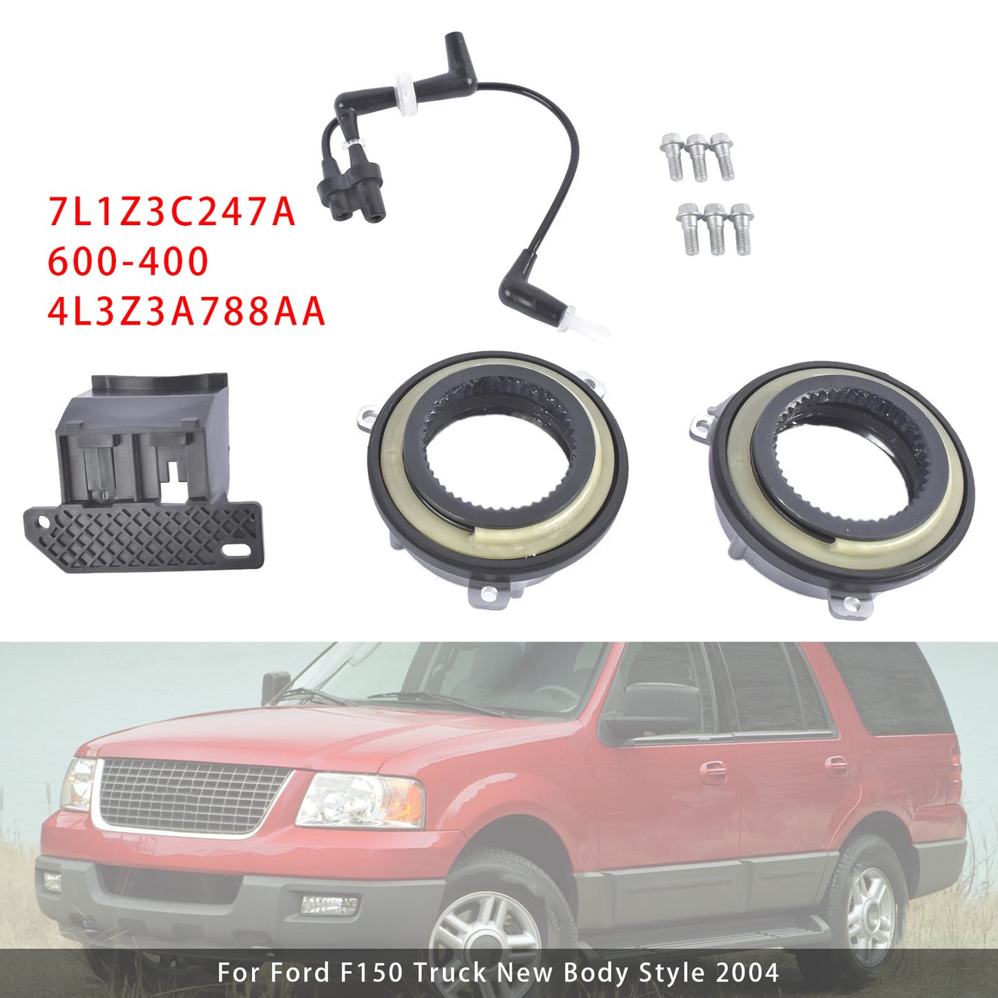 2005-2015 Ford F150 Truck 7L1Z-3C247-A Locking Hub Axle Actuator Vacuum Solenoid Valve