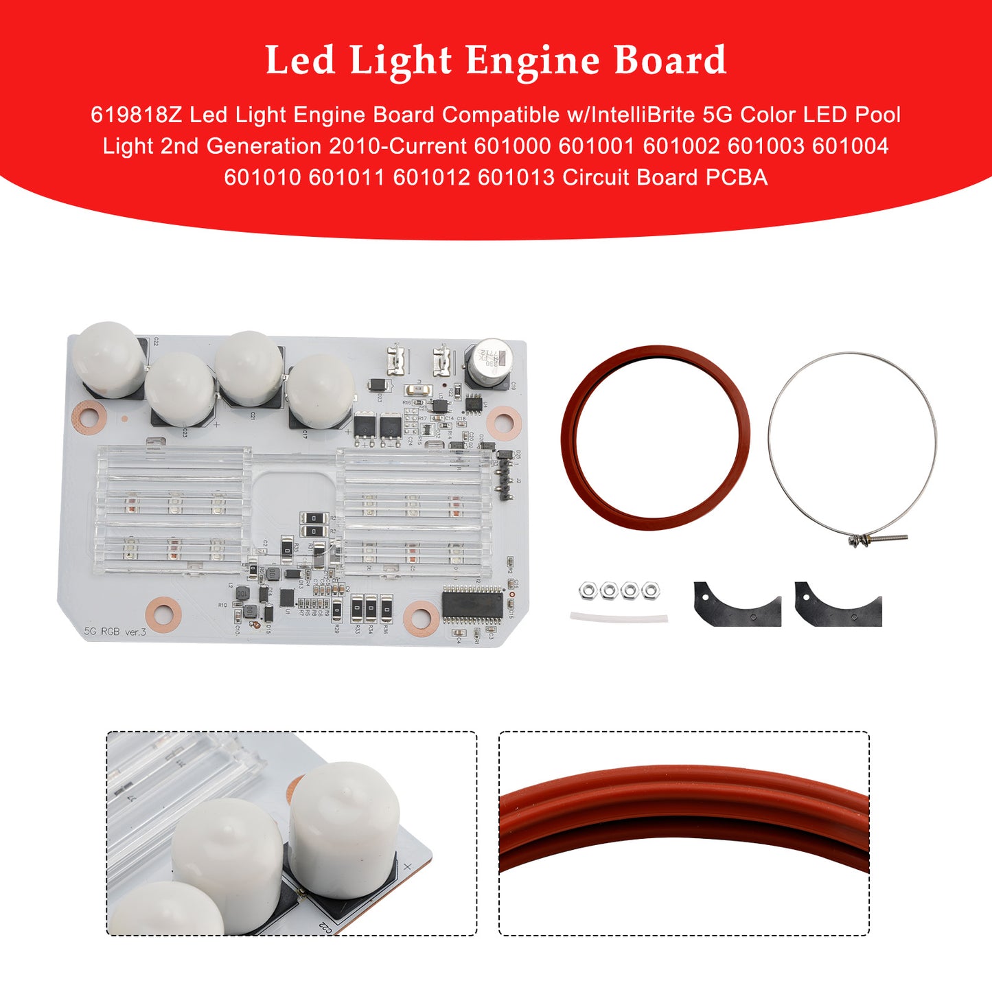 IntelliBrite 5G Color LED Pool Light PCBA 619818Z LED Light Engine Board Kit