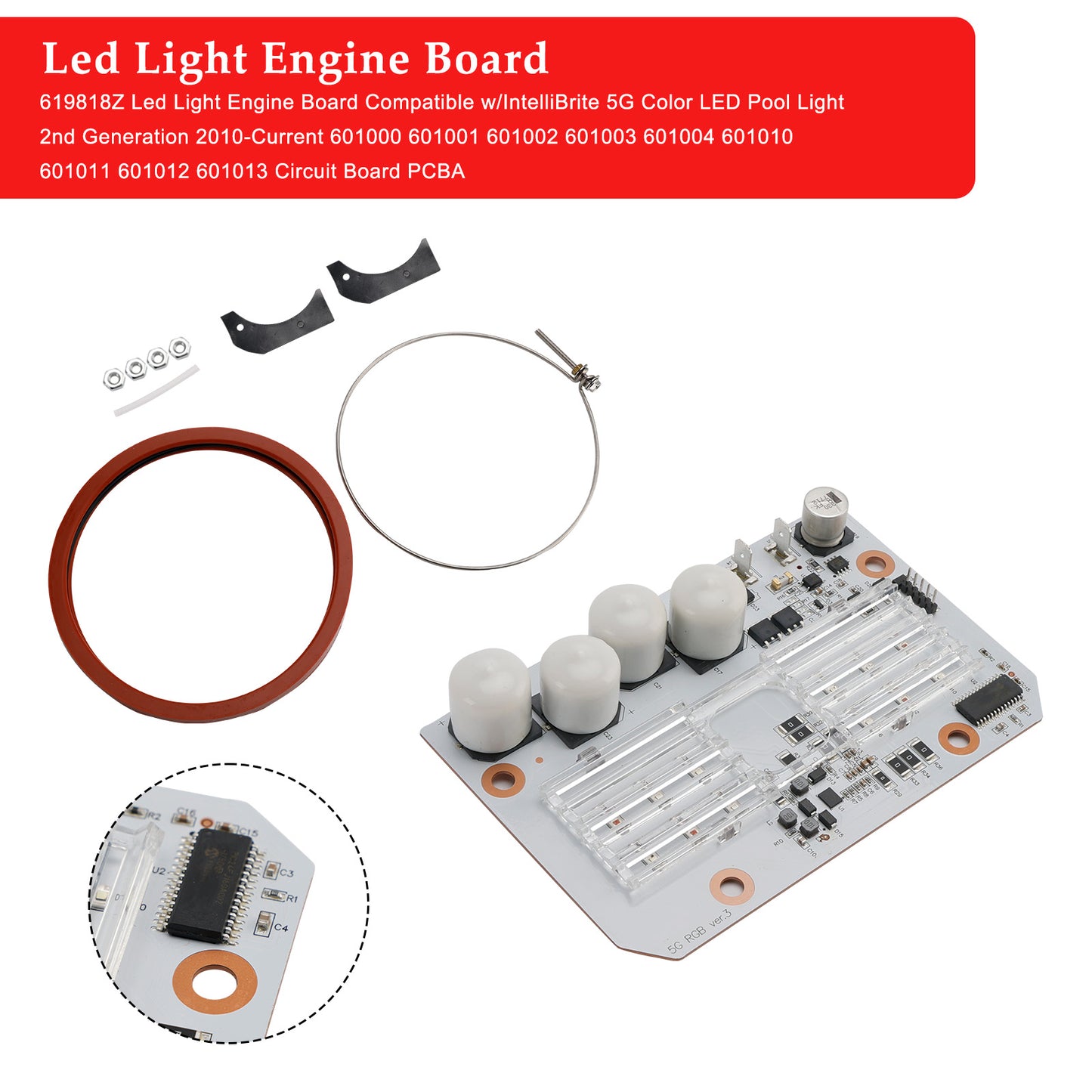 IntelliBrite 5G Color LED Pool Light PCBA 619818Z LED Light Engine Board Kit