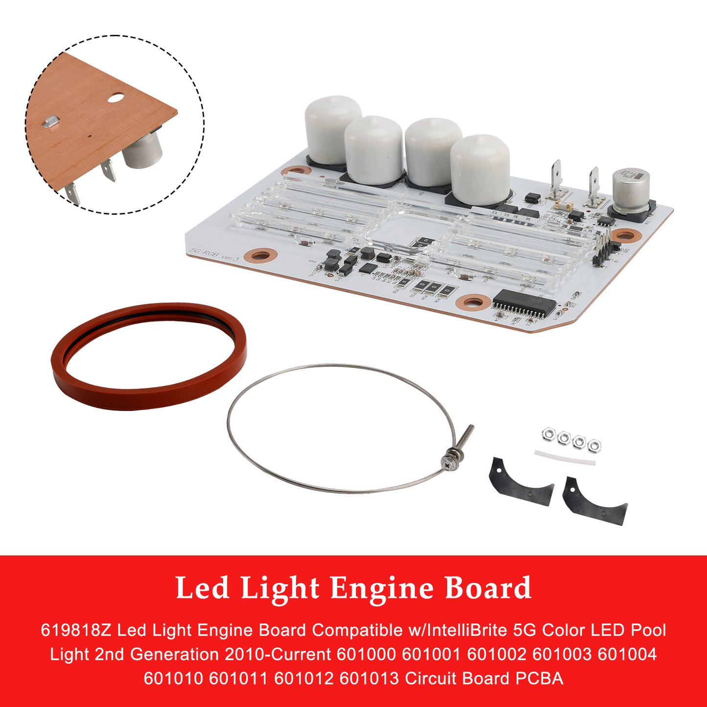 IntelliBrite 5G Color LED Pool Light PCBA 619818Z LED Light Engine Board Kit