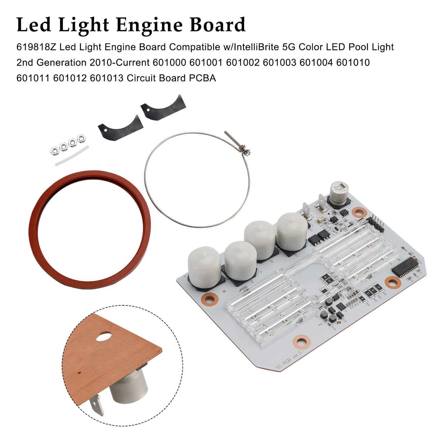 IntelliBrite 5G Color LED Pool Light PCBA 619818Z LED Light Engine Board Kit