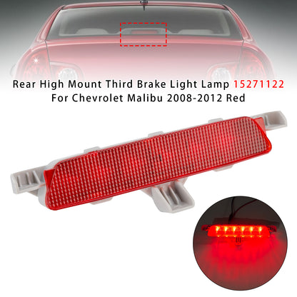 Rear High Mount Third Brake Light Lamp 2008-2012 Chevrolet Malibu Red 15271122