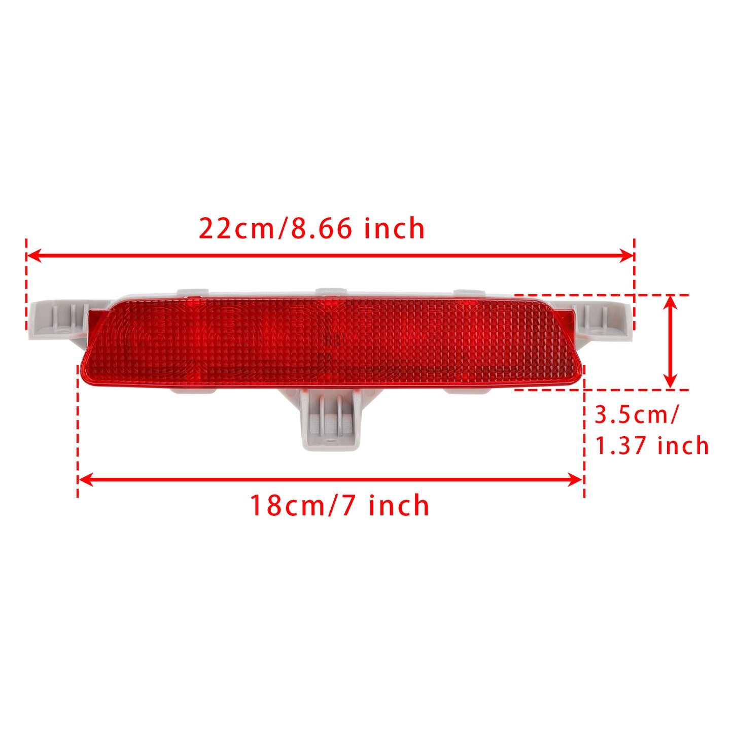 Rear High Mount Third Brake Light Lamp 2008-2012 Chevrolet Malibu Red 15271122