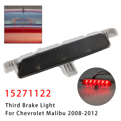 2008-2012 Chevrolet Malibu Black 15271122 Rear High Mount Third Brake Light Lamp