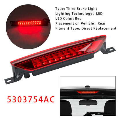 2007-2012 Durango Grand Cherokee Red 5303754AC Dodge Caliber Rear High Mount Third Brake Light Lamp