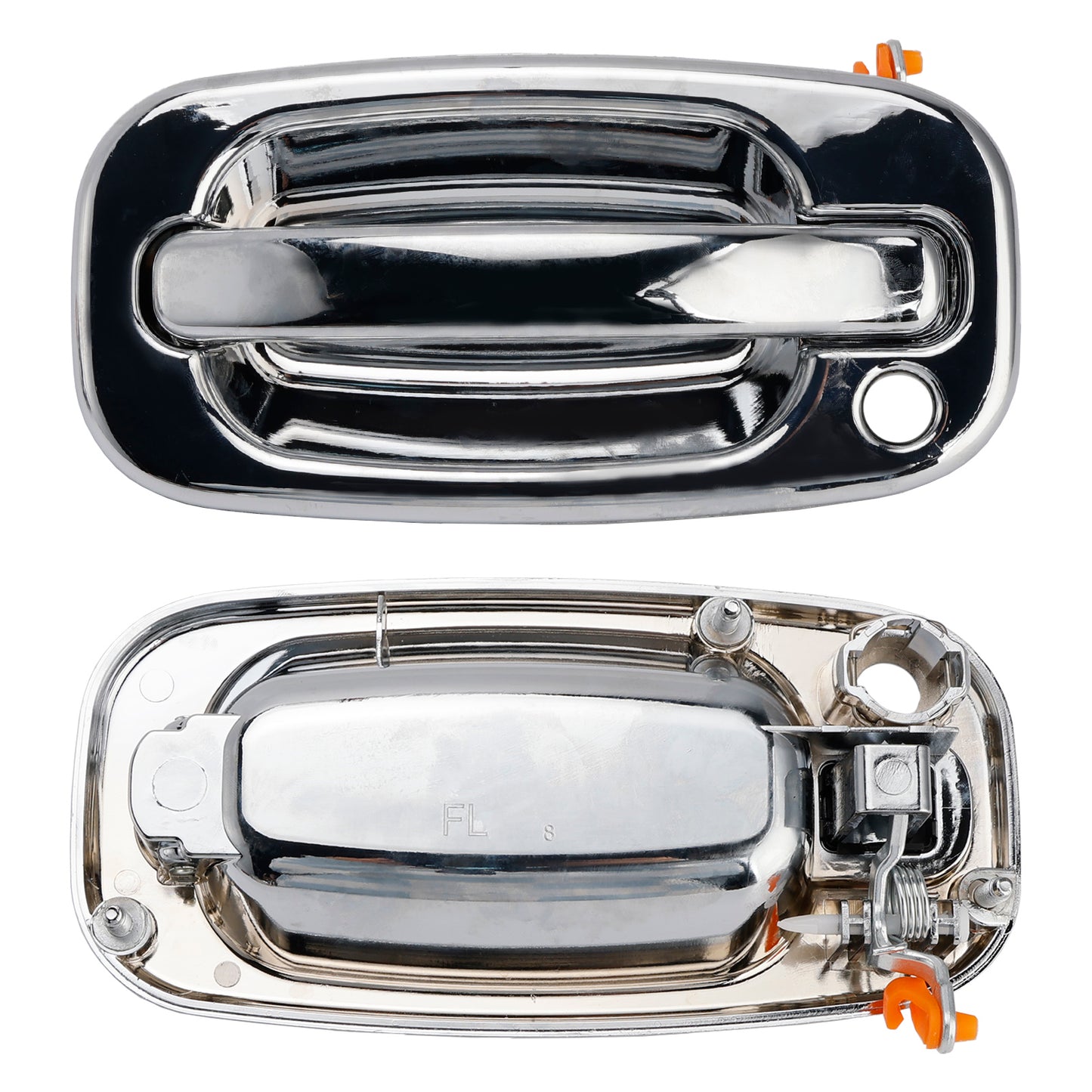 2002-2006 Cadillac Escalade 15745149 4PCs Front Exterior Door Handle Set Chrome
