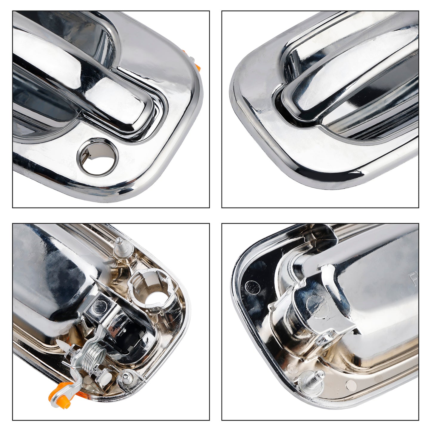 2002-2006 Cadillac Escalade 15745149 4PCs Front Exterior Door Handle Set Chrome