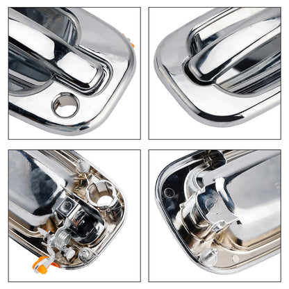 2002-2006 Cadillac Escalade 15745149 4PCs Front Exterior Door Handle Set Chrome