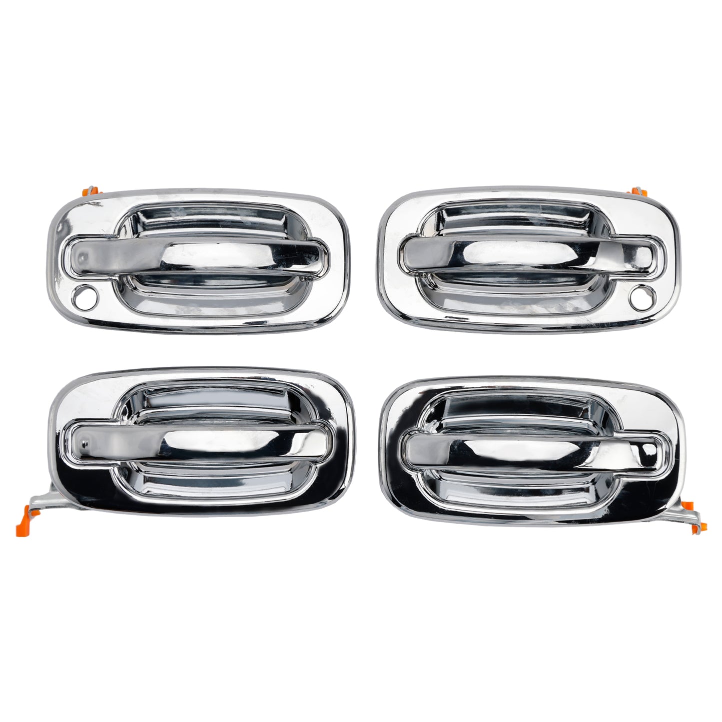 2002-2006 Cadillac Escalade 15745149 4PCs Front Exterior Door Handle Set Chrome