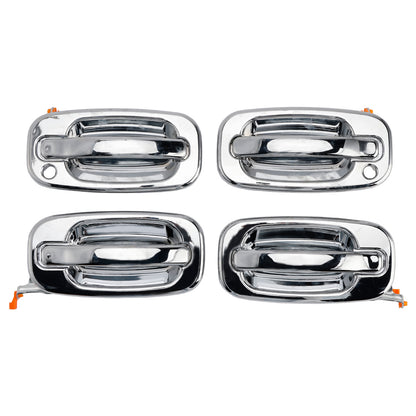 2002-2006 Cadillac Escalade 15745149 4PCs Front Exterior Door Handle Set Chrome