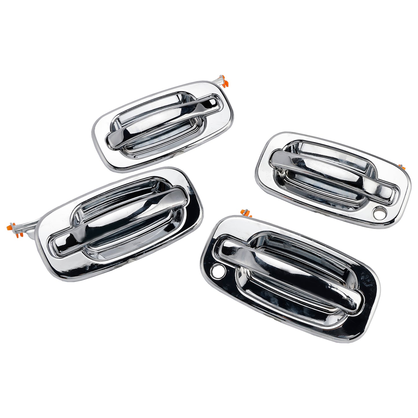 2002-2006 Cadillac Escalade 15745149 4PCs Front Exterior Door Handle Set Chrome