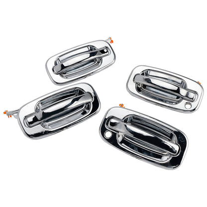 2002-2006 Cadillac Escalade 15745149 4PCs Front Exterior Door Handle Set Chrome