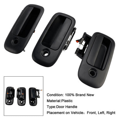 1996-2009 Chevrolet Express 3500 15167641 3PCs Front Exterior Door Handle Set
