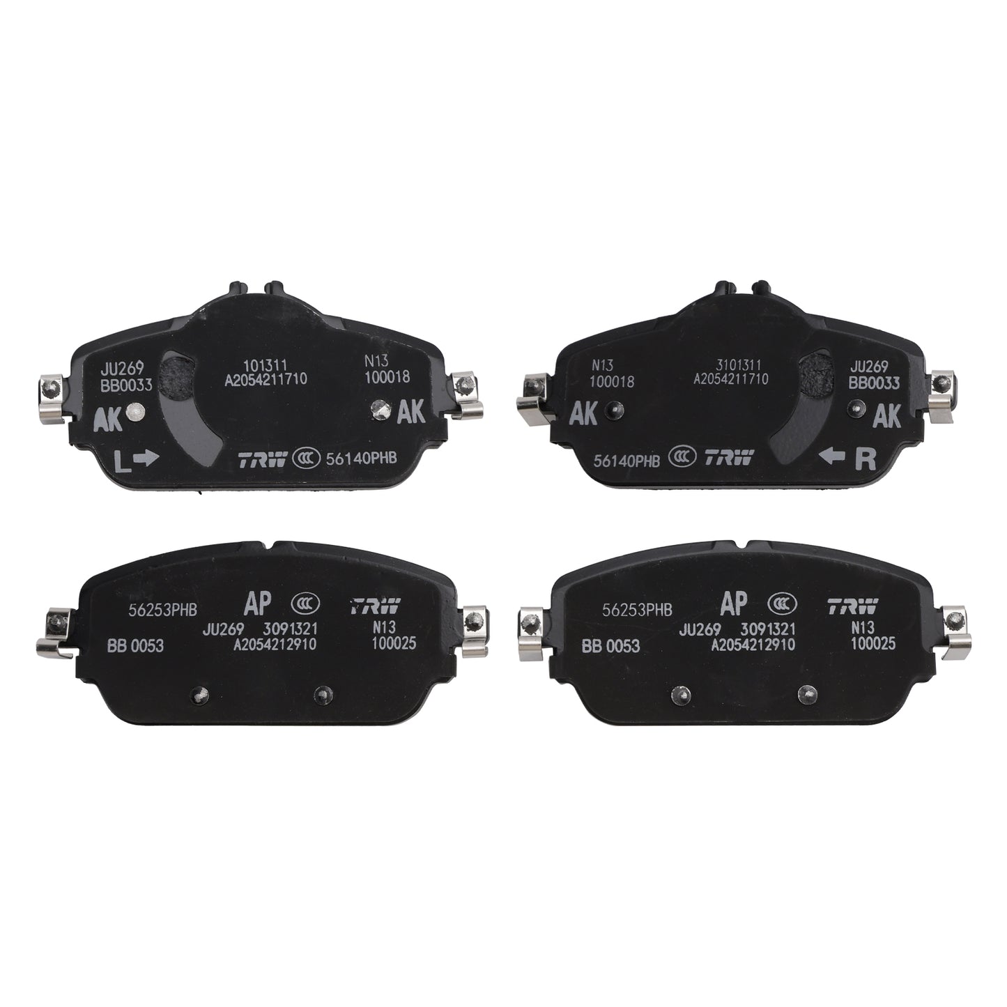 C-Class 205 E-Class 213 E-Class 238 A0004208903 Front Brake Pads