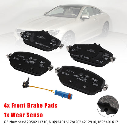 Mercedes-Benz E-Class 213 With Wear Sensor 1695401617 A0004208903 Front Brake Pads