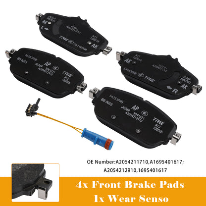 Mercedes-Benz E-Class 213 With Wear Sensor 1695401617 A0004208903 Front Brake Pads