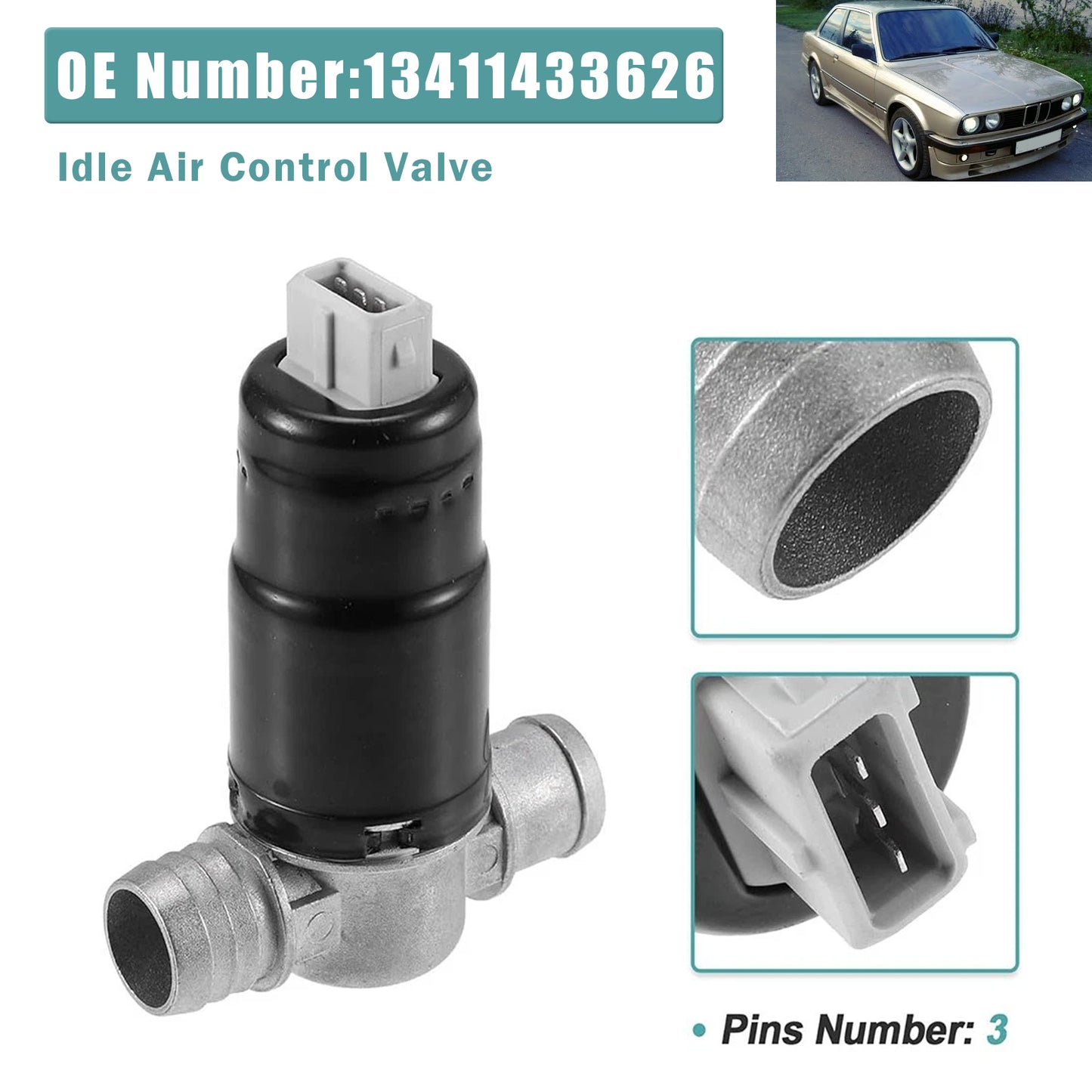 1982/01-1993/04 BMW E30 325i M20 13411433626 Idle 13411433626 Air Control Valve