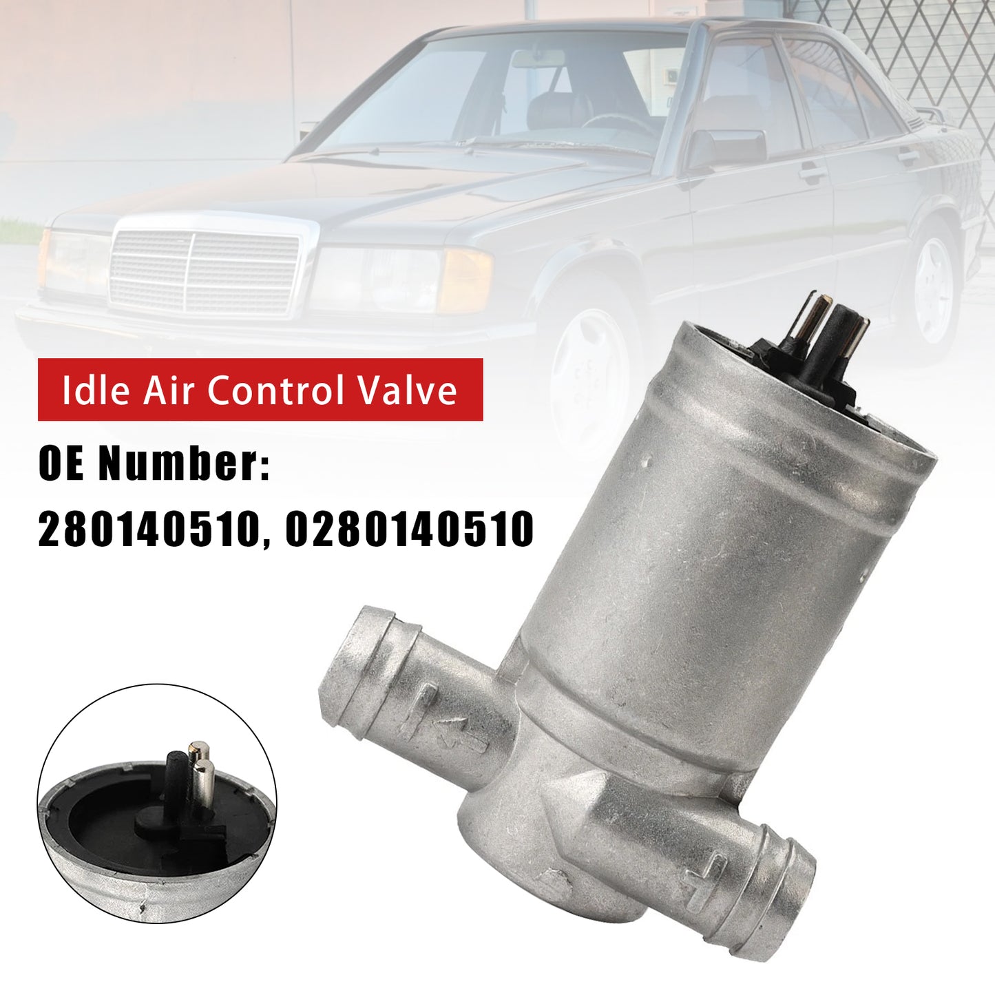 1988-1990 Mercedes-Benz 300Sel 280140510 Idle Air Control Valve