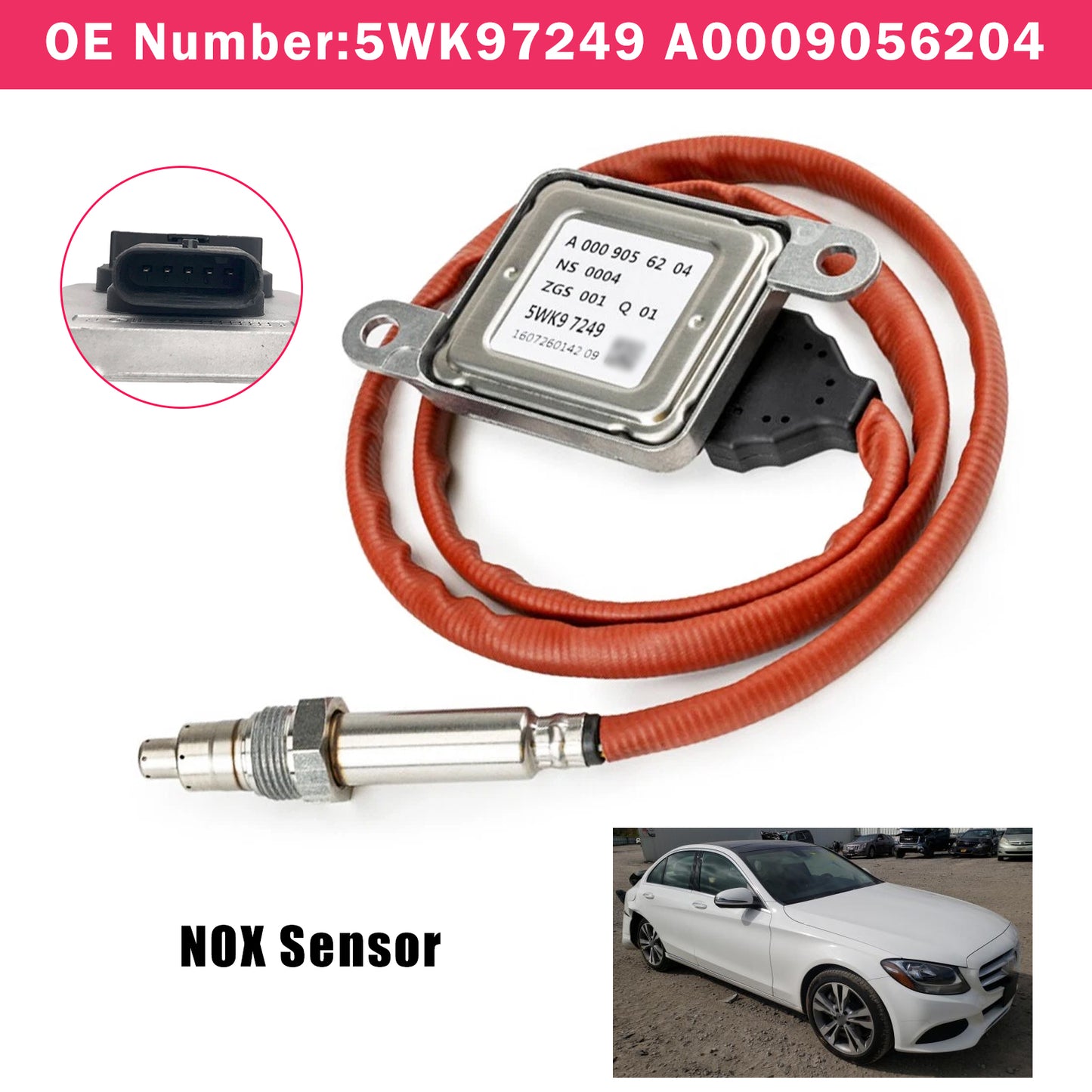 2015-2018 Mercedes-Benz C-Class (W205) 5WK97249 A0009056204 NOX Sensor
