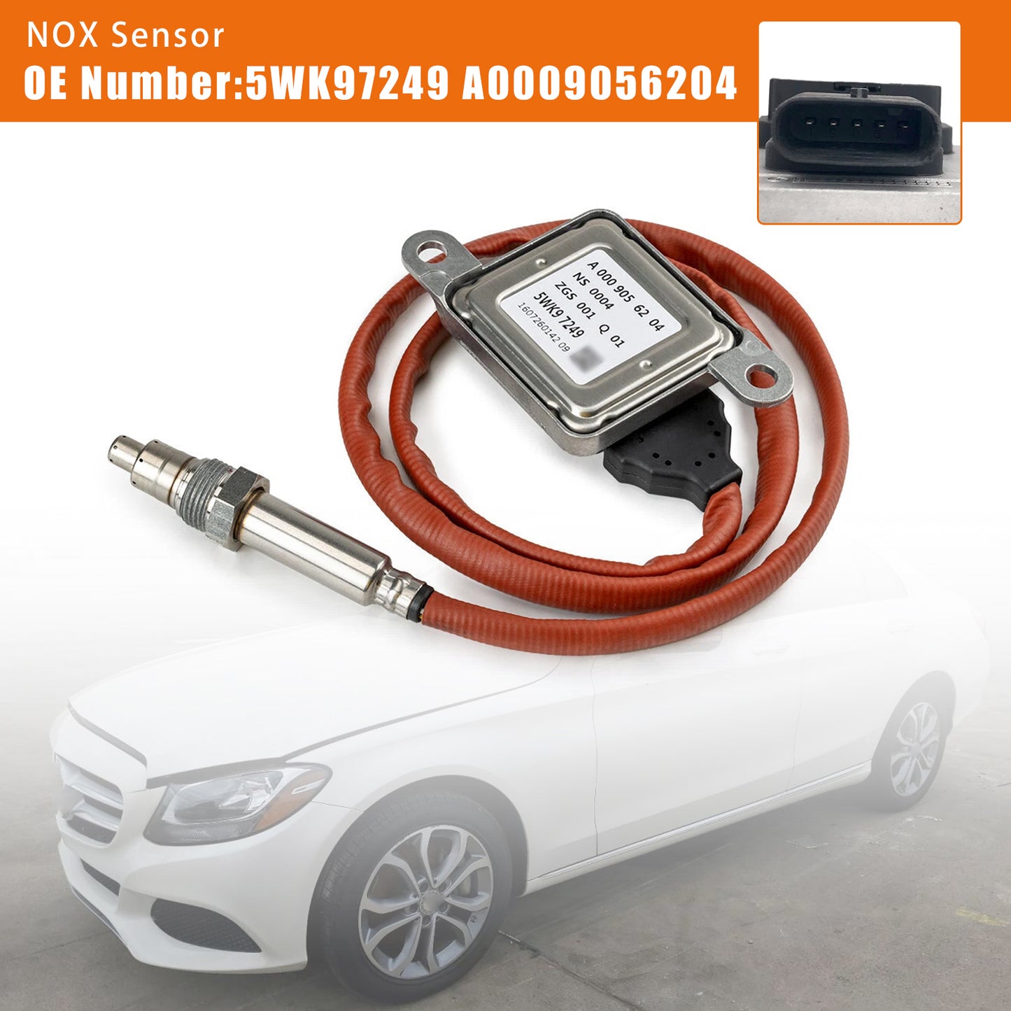 2015-2018 Mercedes-Benz C-Class (W205) 5WK97249 A0009056204 NOX Sensor