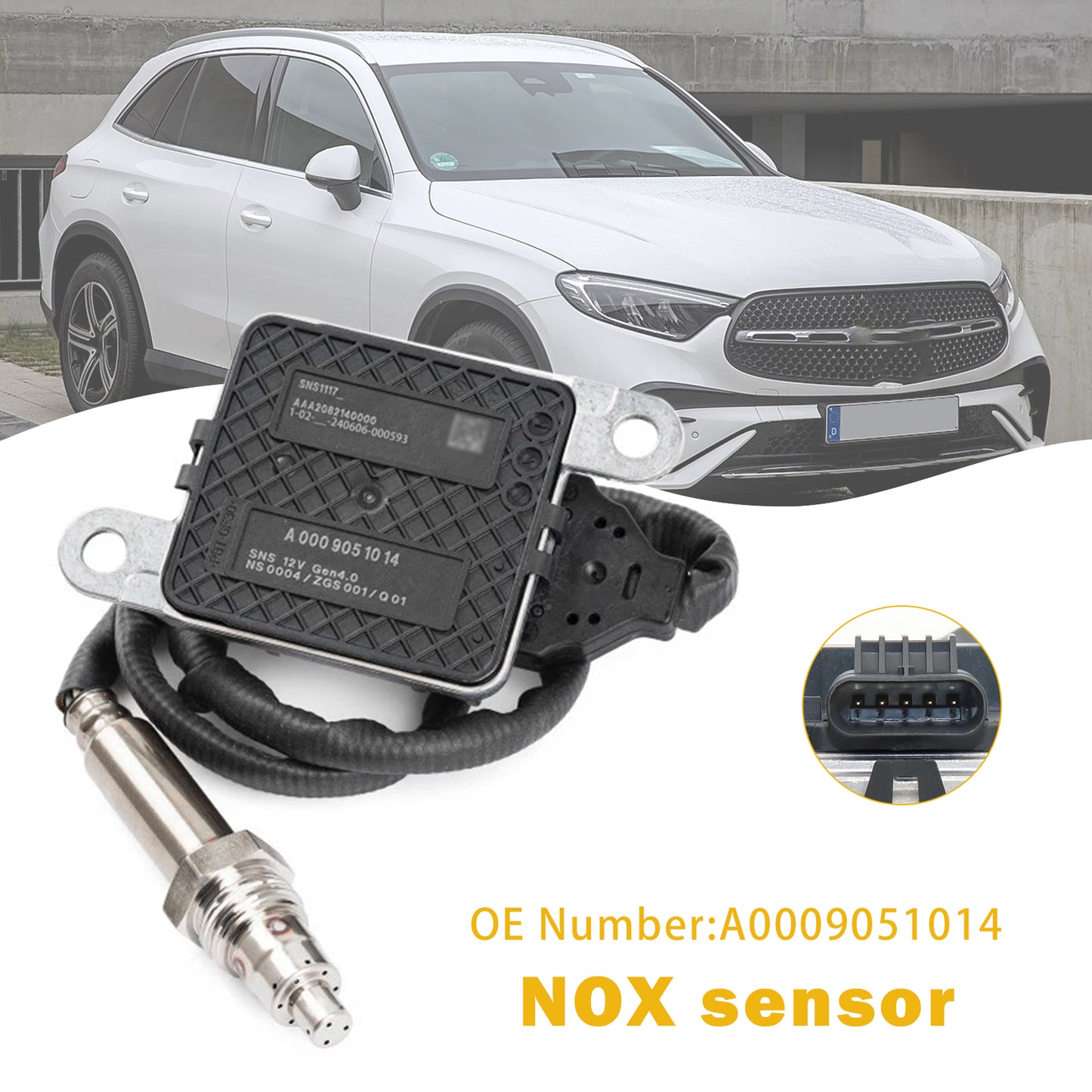 Mercedes-Benz E, V-Class, GLC, GLS, GLE, Marco Polo, Vito A0009051014 NOX Sensor