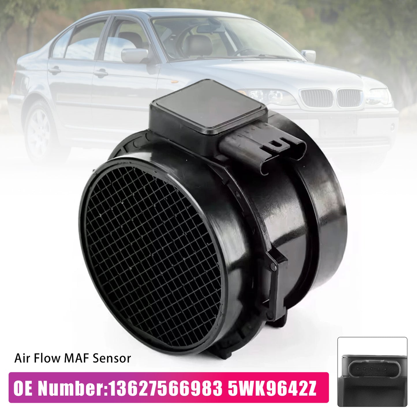 2003-2005 BMW Z4 3.0i 3.0 13627566983 5WK9642Z Mass Air Flow Sensor MAF