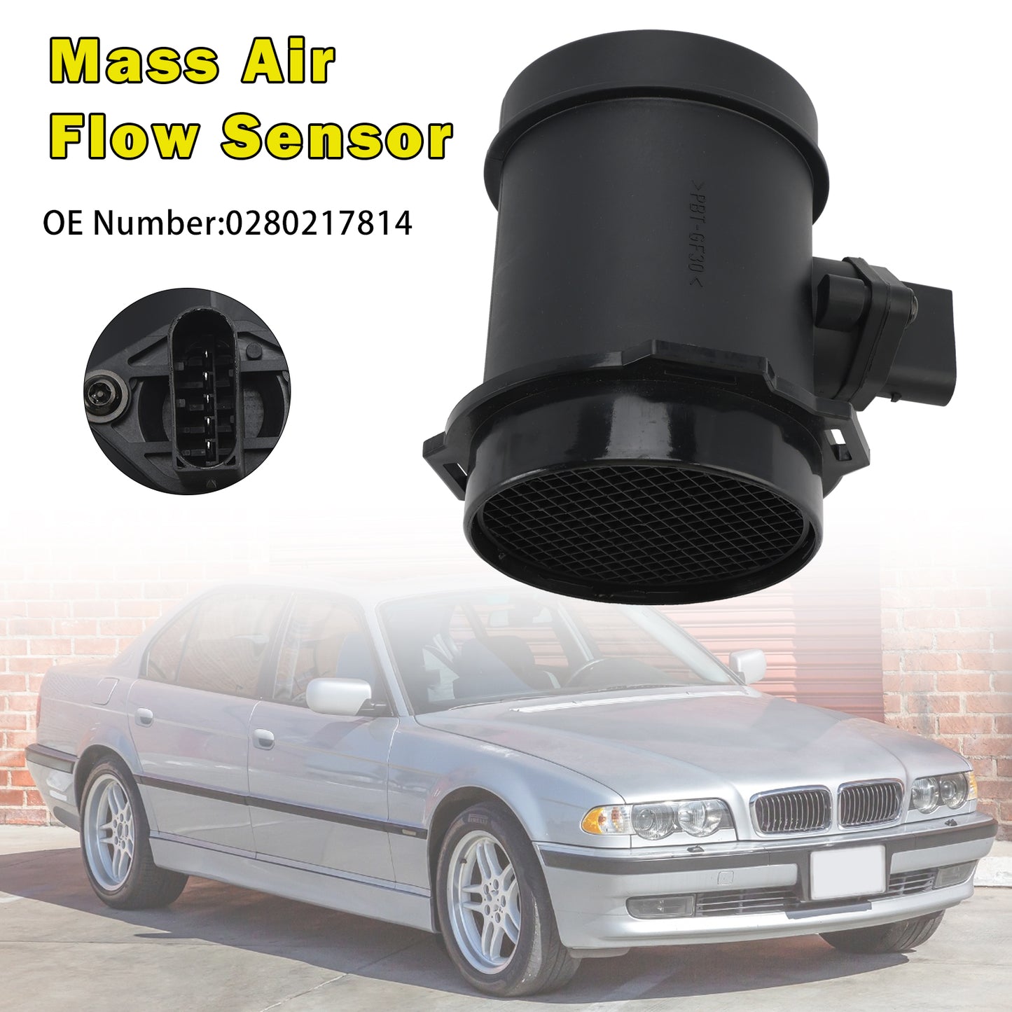 1999-2001 BMW 740i 0280217814 Mass Air Flow Sensor