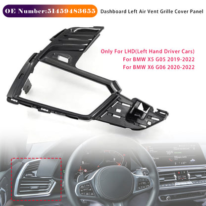 2019-2022 BMW X5 G05 51459483655 Dashboard Left Air Vent Grille Cover Panel