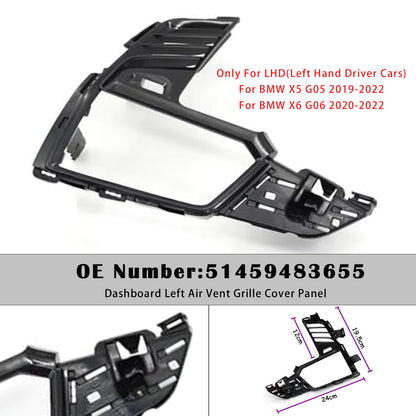 2019-2022 BMW X5 G05 51459483655 Dashboard Left Air Vent Grille Cover Panel
