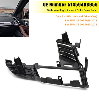 2020-2022 BMW X6 G06 51459483656 Dashboard Right Air Vent Grille Cover Panel