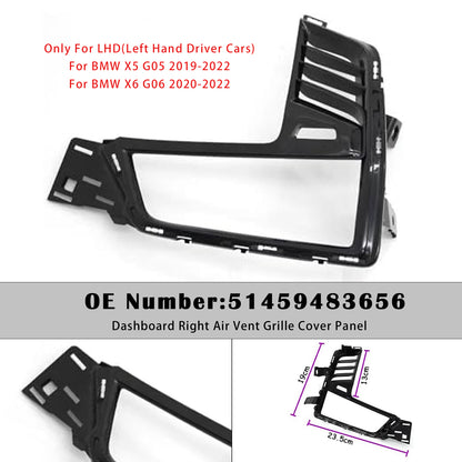 2020-2022 BMW X6 G06 51459483656 Dashboard Right Air Vent Grille Cover Panel
