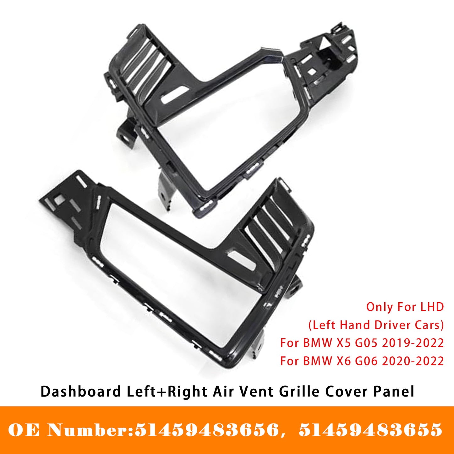 2019-2022 BMW X5 G05 51458745267 Dashboard Left+Right Air Vent