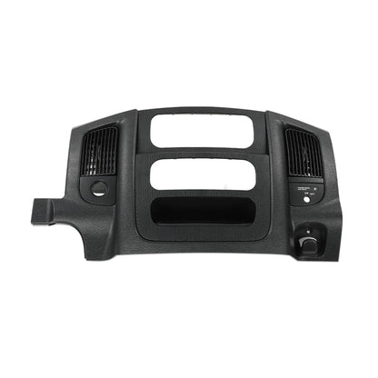 2003-2005 Dodge Ram 2500 3500 02ITM3705CBK Center Dash Radio Trim Air Vent Bezel Panel Black Fit