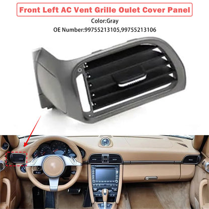 2004-2011 Porsche Targa 997 99755213105 Front Left AC Vent Cover Gray