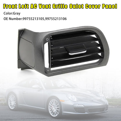 2004-2011 Porsche Targa 997 99755213105 Front Left AC Vent Cover Gray