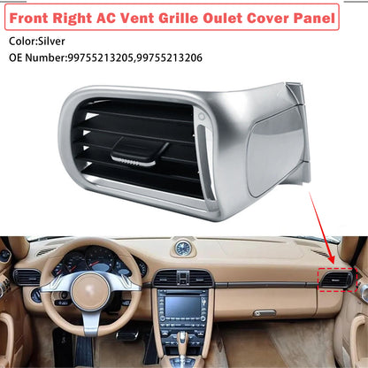 2004-2011 Porsche Targa 997 99755213205 Front Right AC Vent Cover Silver