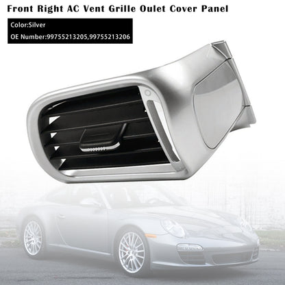 2004-2011 Porsche Targa 997 99755213205 Front Right AC Vent Cover Silver