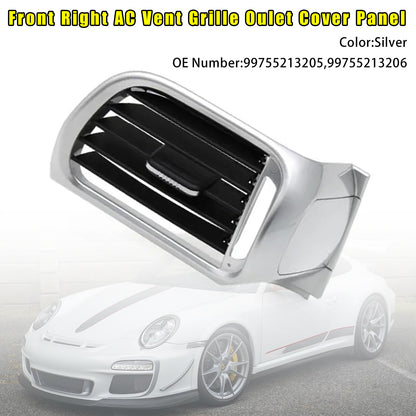 2004-2011 Porsche Targa 997 99755213205 Front Right AC Vent Cover Silver