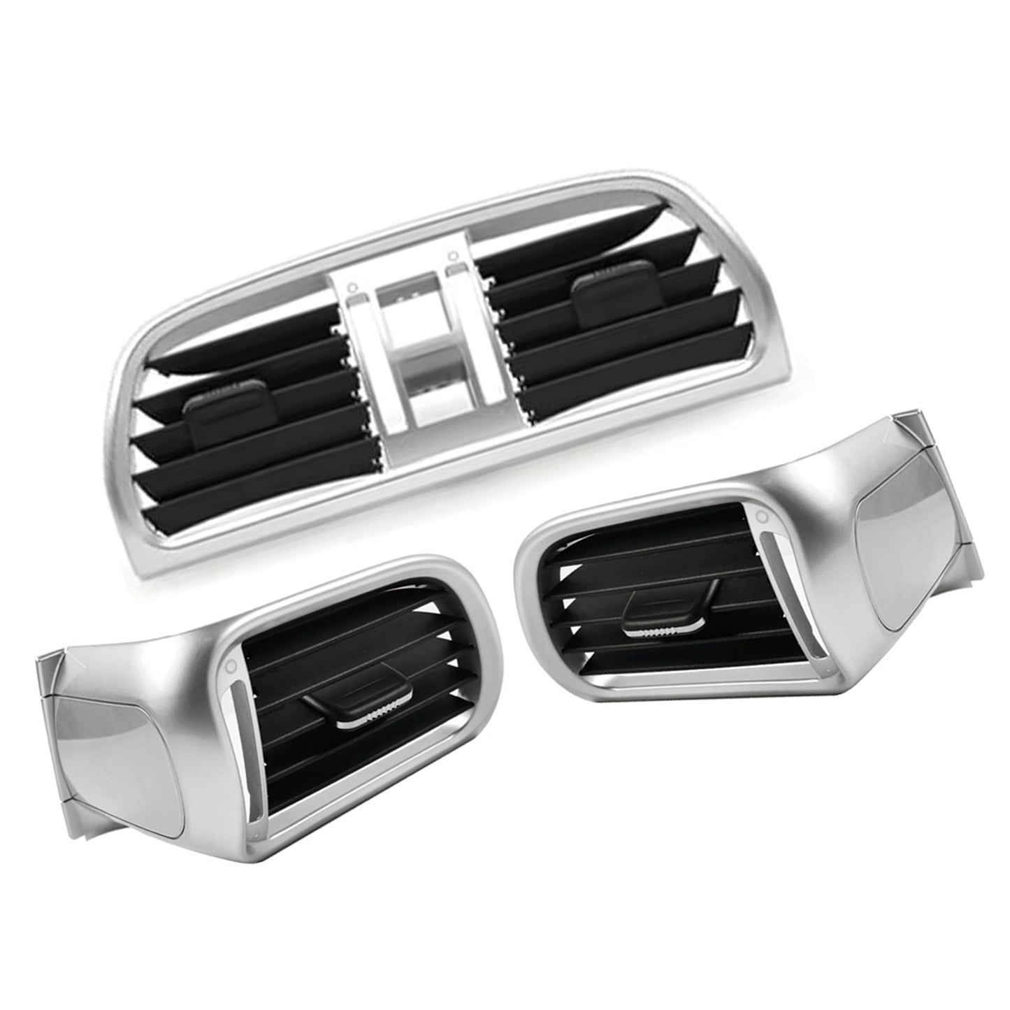 2004-2012 Porsche 911 Carrera Targa Left Right Central AC Vent Cover Silver