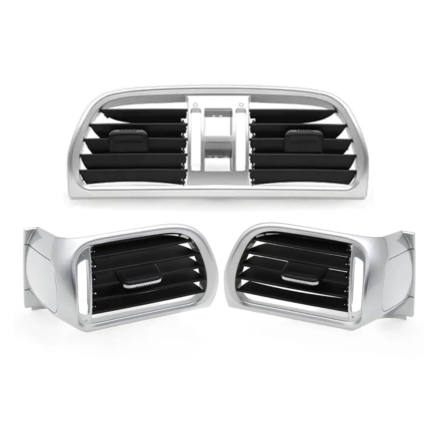 2004-2012 Porsche 911 Carrera Targa Left Right Central AC Vent Cover Silver