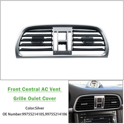 2004-2011 Porsche Carrea 997 99755214105 Central AC Vent Cover Silver