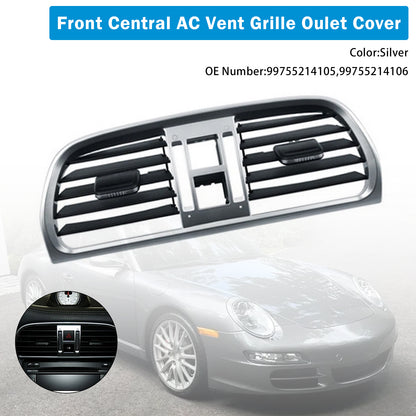 2004-2011 Porsche Carrea 997 99755214105 Central AC Vent Cover Silver