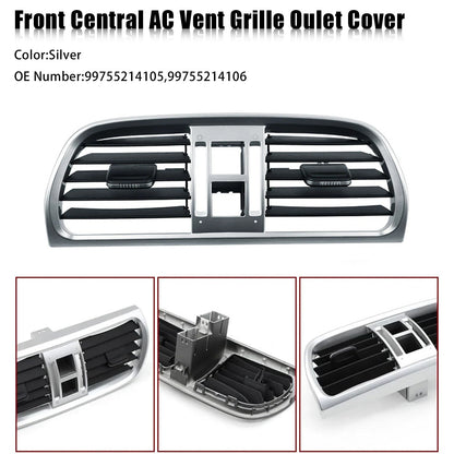 2004-2011 Porsche Carrea 997 99755214105 Central AC Vent Cover Silver